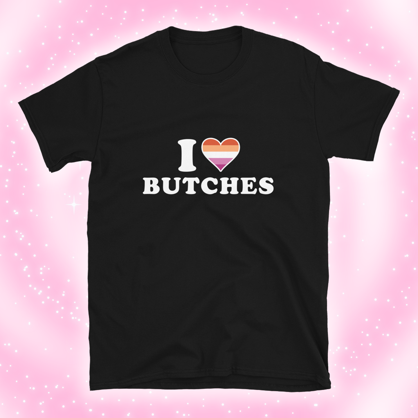 I HEART BUTCHES LESBIAN FLAG