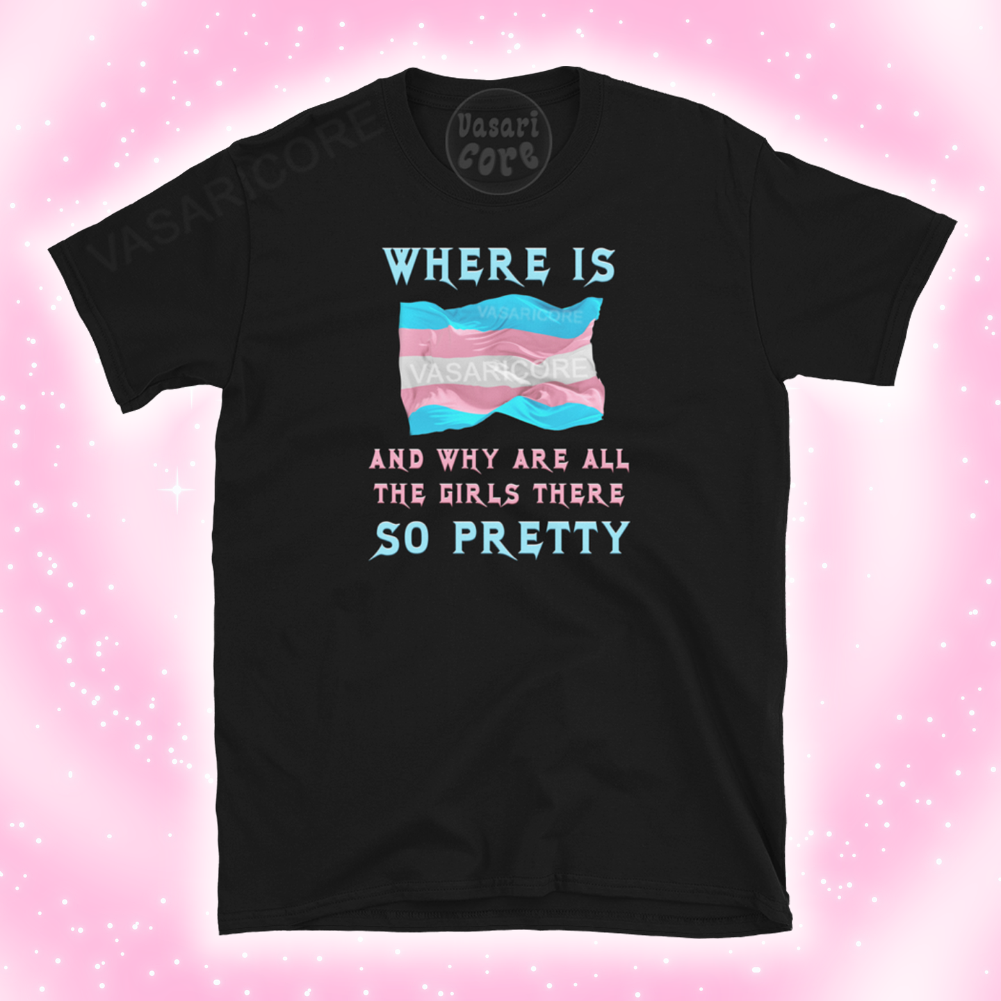 WHY ARE ALL THE GIRLS THERE SO PRETTY TRANS FLAG